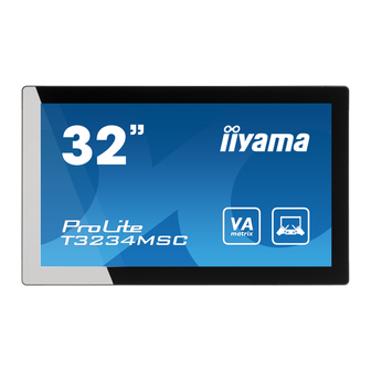 IIYAMA ProLite T3234MSC Manuals