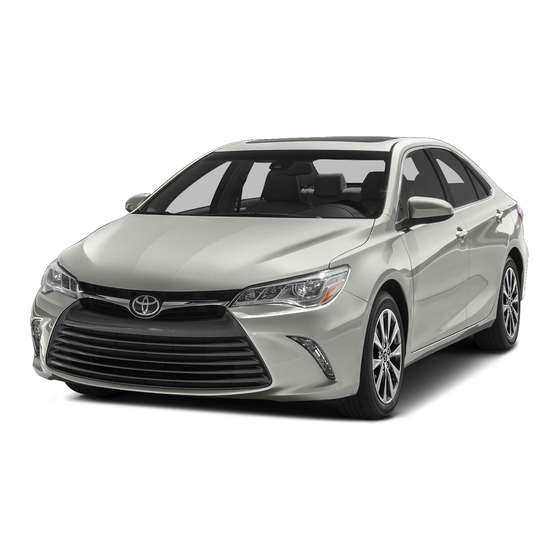 Toyota 2015 Camry Quick Reference Manual