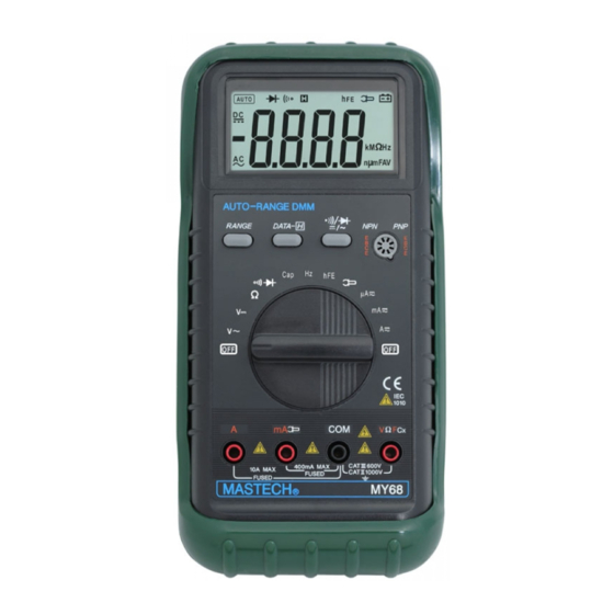 Mastech MY-68 User Manual