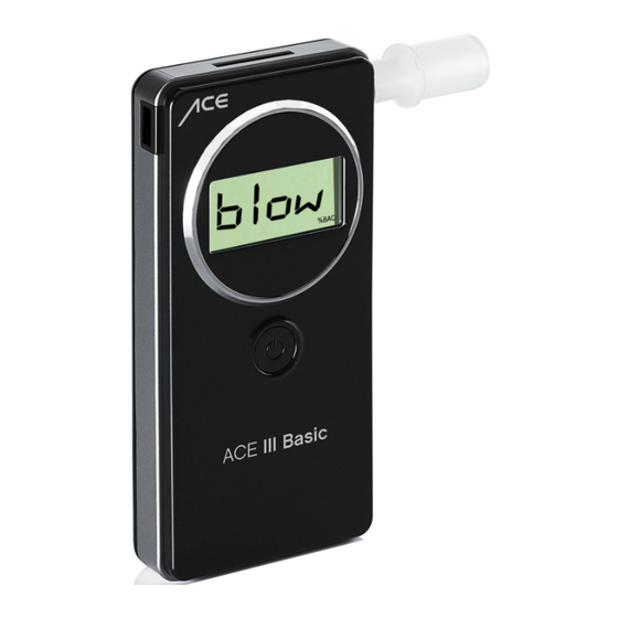 Ace ALCOSCAN III Operating Manual