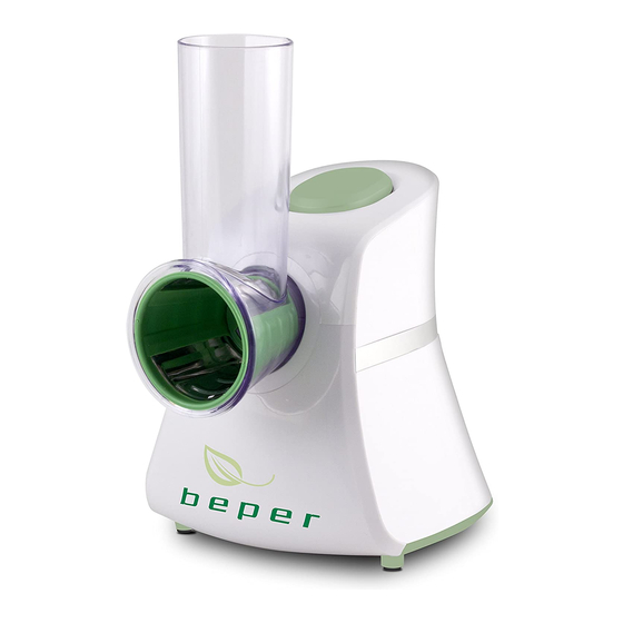User Manuals: Beper BP.450 Multifunctional Food Grater