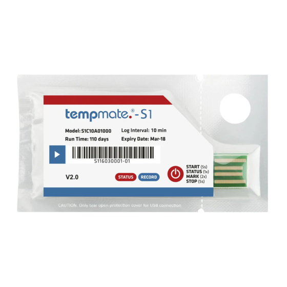 tempmate S1 Manual