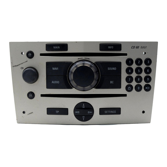 DELPHI GRUNDIG CD 60 NAVI Manual