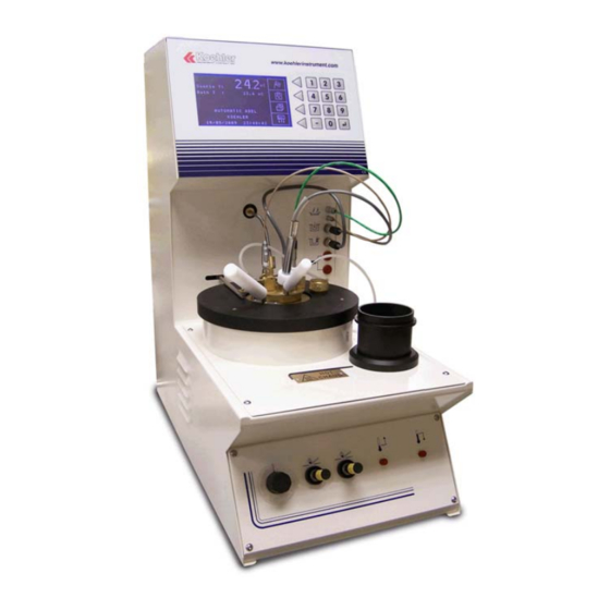 Koehler K877 Series Operation And Instruction Manual