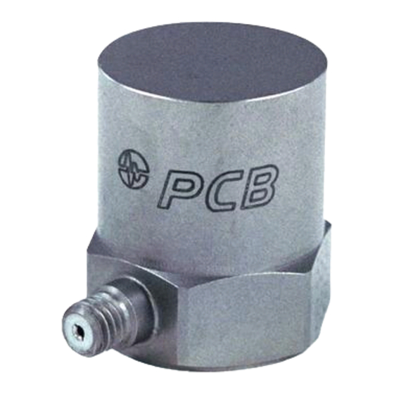 PCB Piezotronics 351B41 Installation And Operating Manual