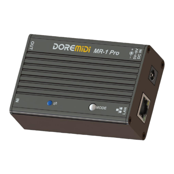 DOREMIDI MIDI Network Box Pro Instructions Manual