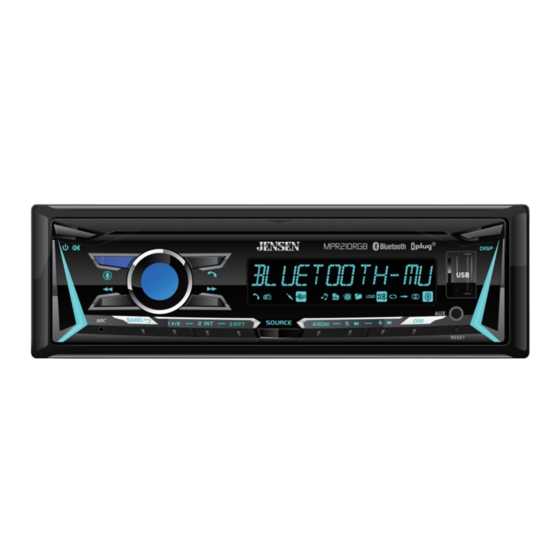 Jensen MPR210RGB Installation & Owner's Manual