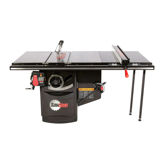 SAWSTOP ICS31230 OWNER'S MANUAL Pdf Download ManualsLib