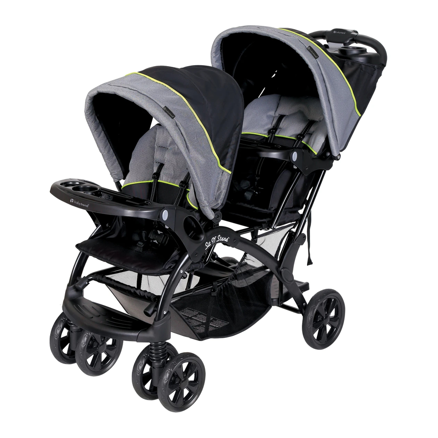 Baby trend sit and sales stand double stroller manual