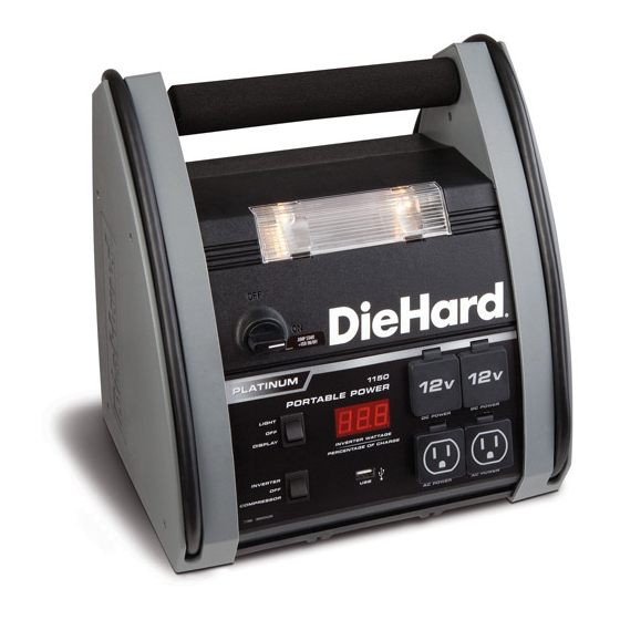 DIEHARD PORTABLE POWER 1150 OPERATOR'S MANUAL Pdf Download | ManualsLib