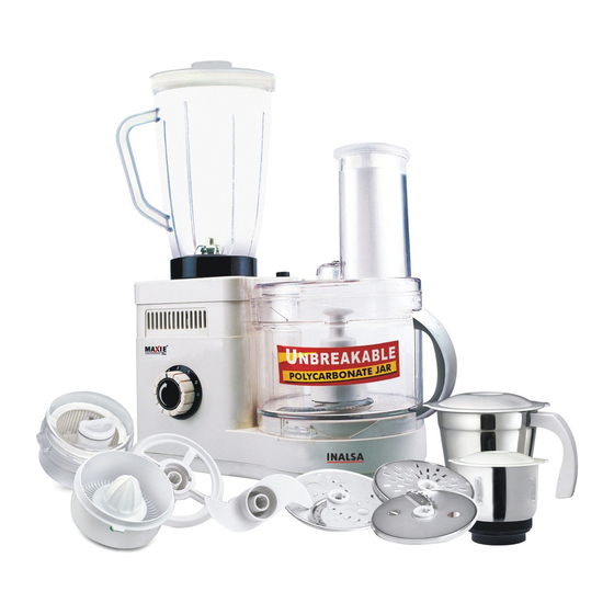 INALSA MAXIE PLUS INSTRUCTION MANUAL Pdf Download ManualsLib