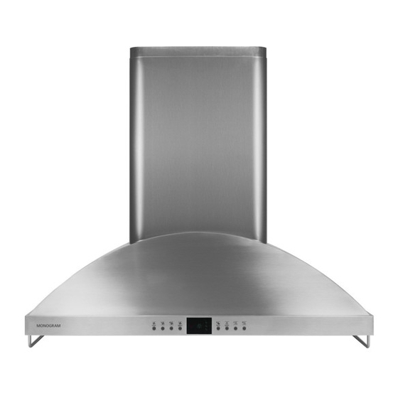 MONOGRAM VENT HOOD INSTALLATION INSTRUCTIONS MANUAL Pdf Download