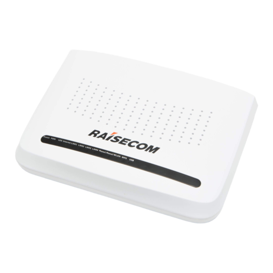 Raisecom ISCOM HT803G-W Manuals