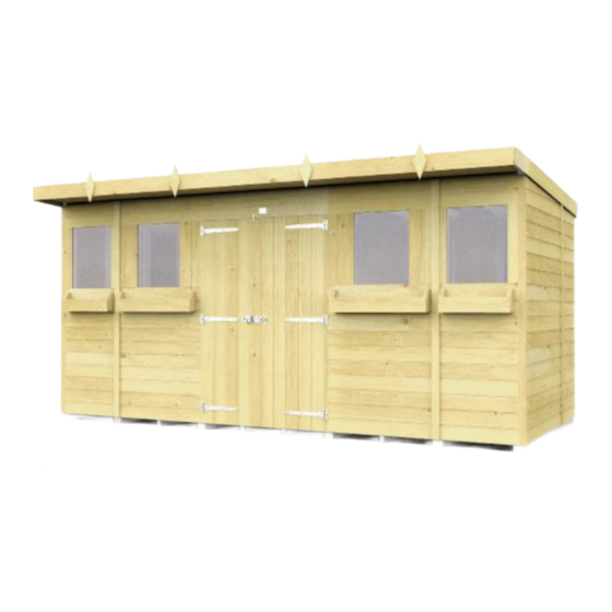 total sheds Pent Summer Shed 14x7ft Assembly Manual