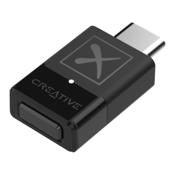 Creative BT-W3X Quick Start Manual
