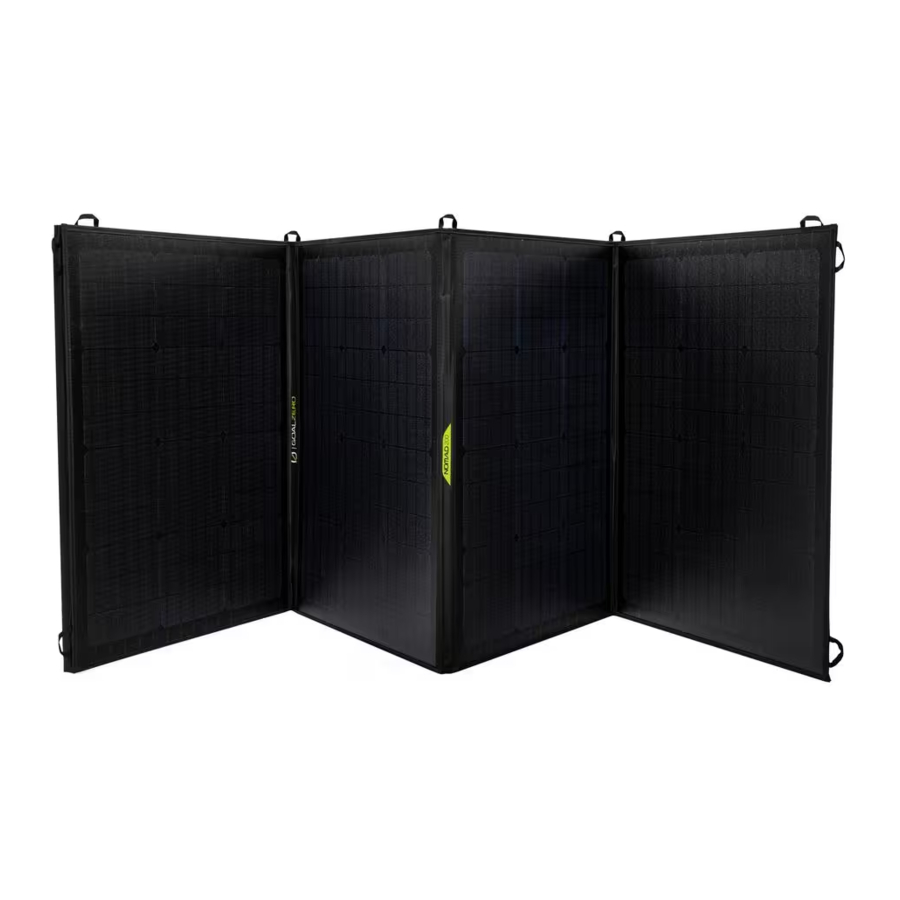 Goal Zero Nomad 200 - Solar Panel Manual