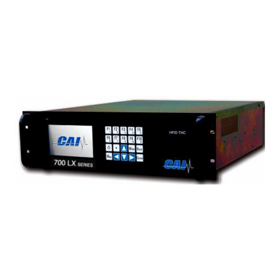 CAI 700 LX Series Operator's Manual