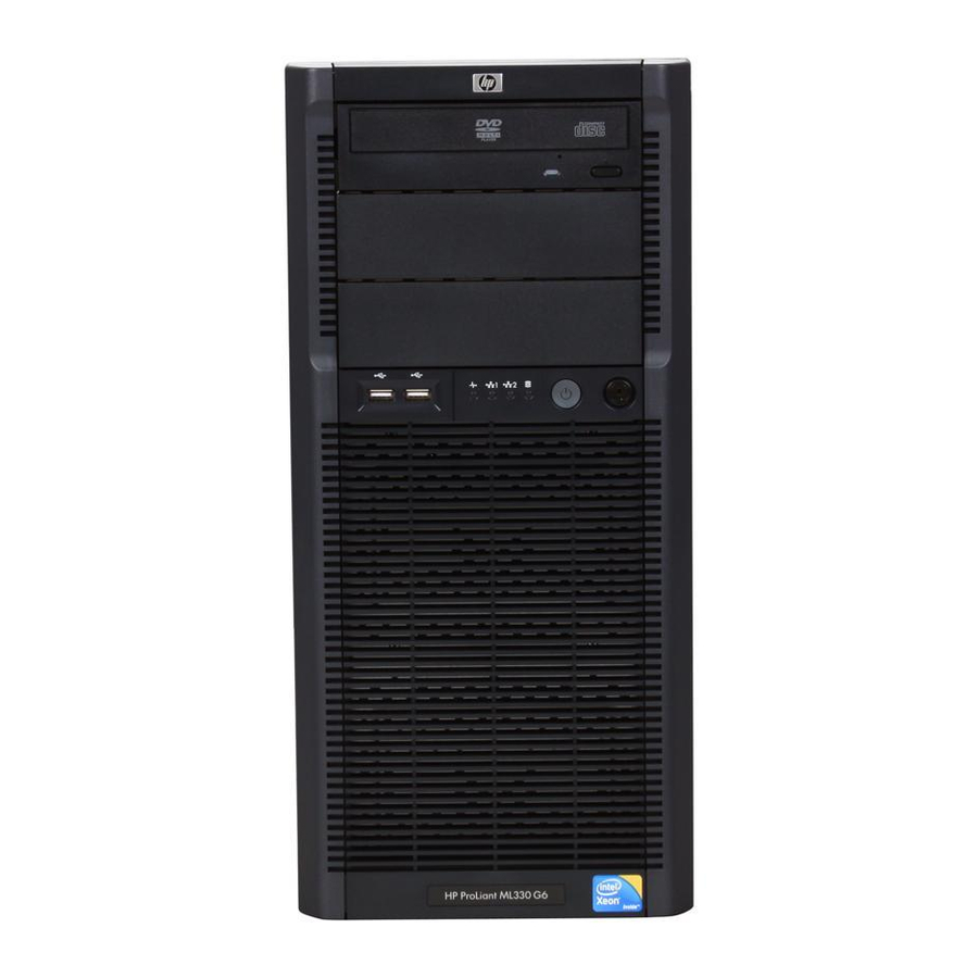 HP PROLIANT ML330 G6 User Manual