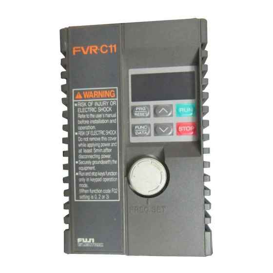 Fuji Electric FVR-C11S-7EN Series Instruction Manual