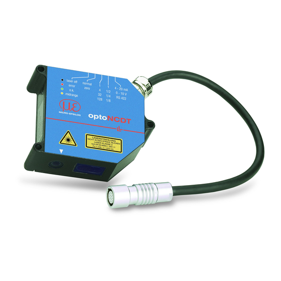 MICRO-EPSILON ILD1700 User Manual