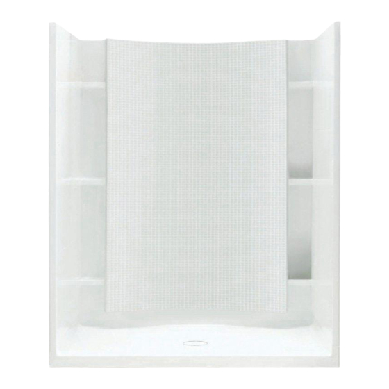 Sterling Plumbing Shower Receptor and Wall Surround 72260100 Specification Sheet