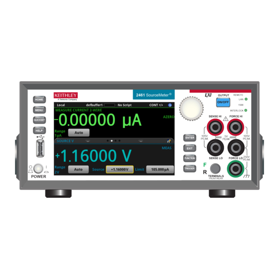 Tektronix Keithley SourceMeter 2461 User Manual