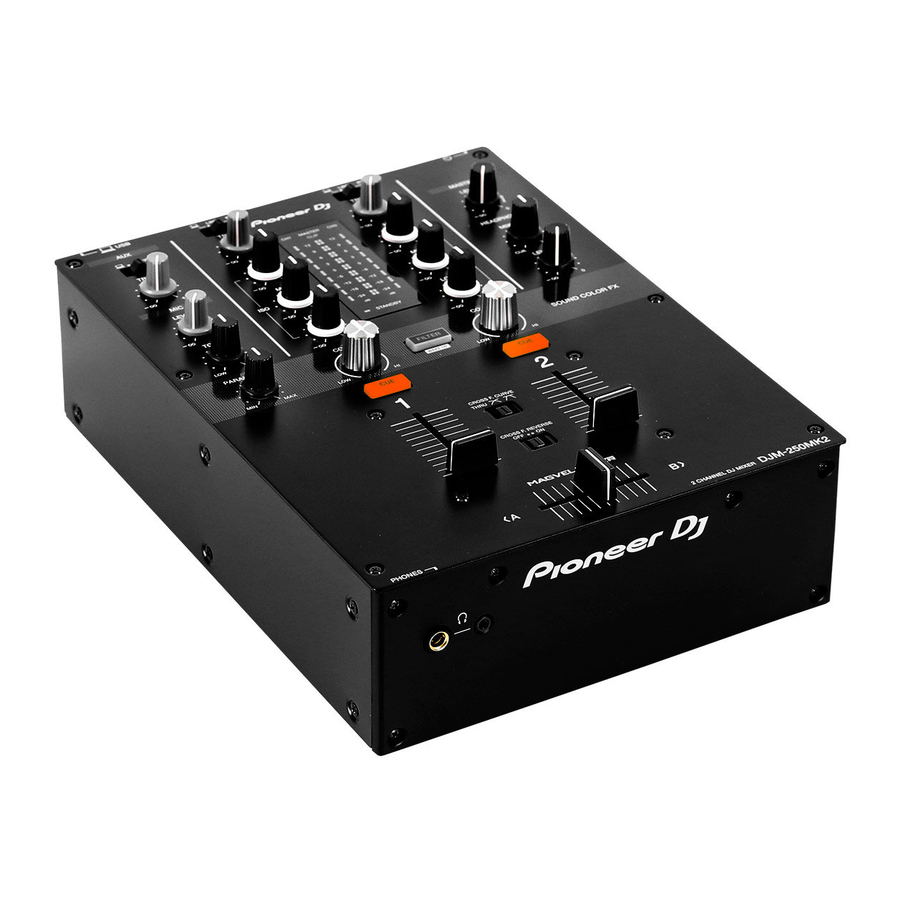PIONEER DJ DJM-250MK2 Addendum
