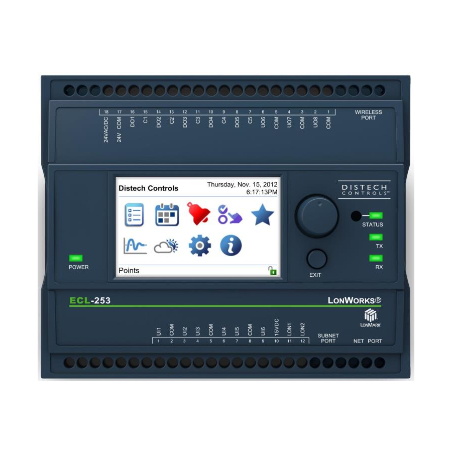 Distech LonWorks ECL-203 Series Manuals