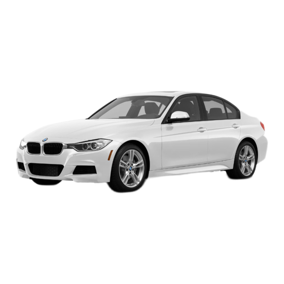 BMW 2013 3 F30 335i Instruction Card