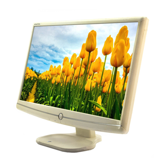 eMachines E182H - 18.5" LCD Monitor User Manual