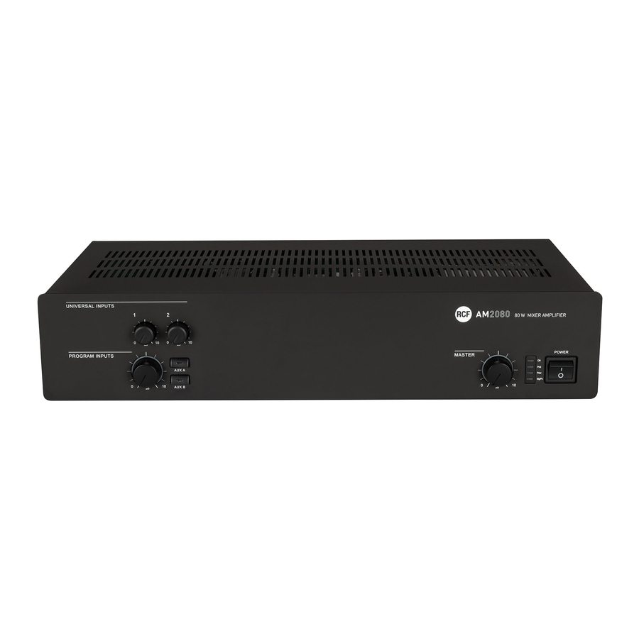 RCF AM 2080 User Manual
