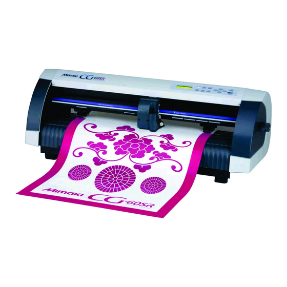 MIMAKI CG-60SR Cutting Plotter Manuals