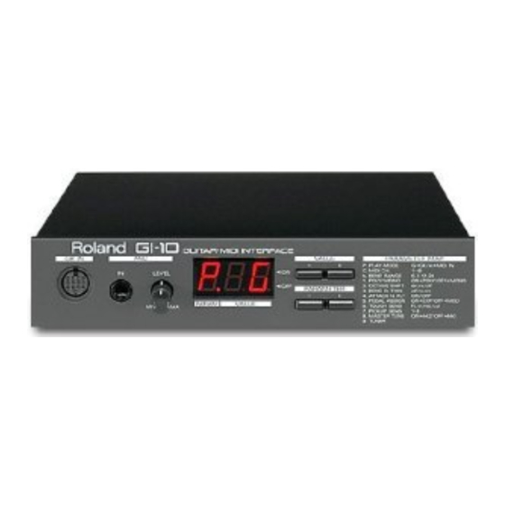 Roland GI-10 Owner's Manual
