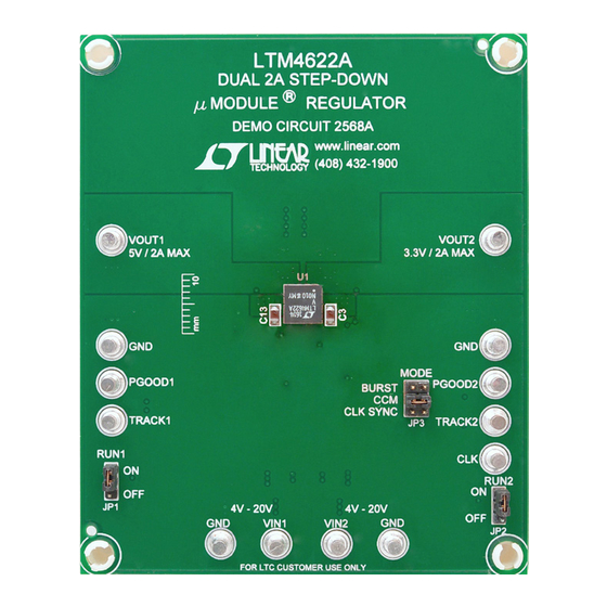 Linear Technology Analog Devices LTM4622A Datasheet