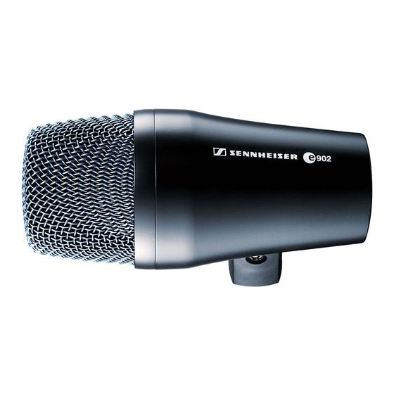 Sennheiser evolution e902 Instructions For Use Manual