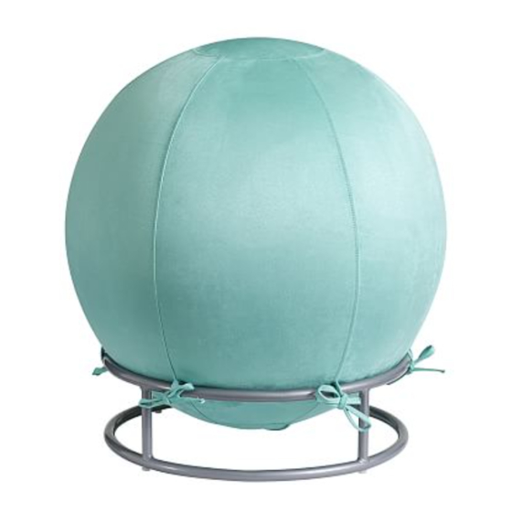 PB TEEN EXERCISE BALL DESK CHAIR Assembly Instructions