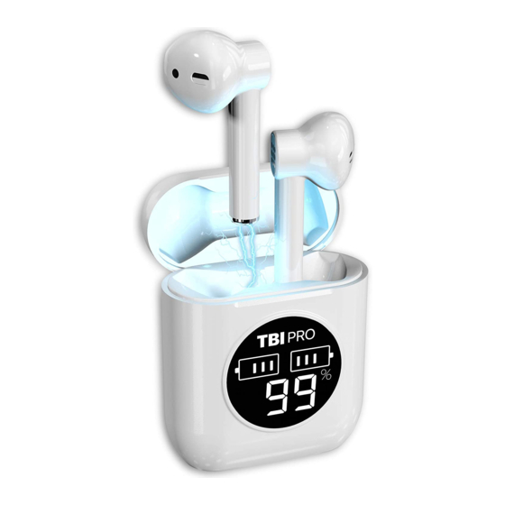TBI Pro AirPro Wireless Bluetooth Earbuds Manuals