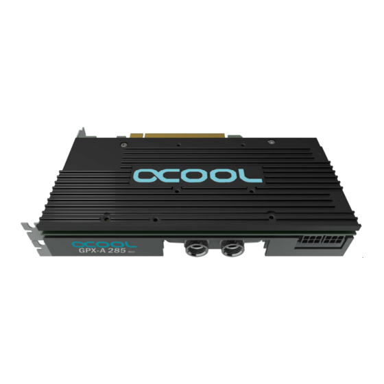 Alphacool GPX-A 285-M02 Instruction Manual