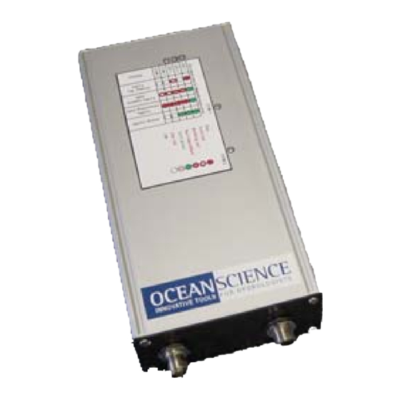 Oceanscience HydroLink ML2 Series Quick Start Manual