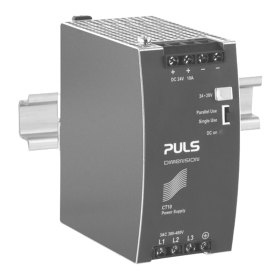 Puls DIMENSION C Series Quick Start Manual