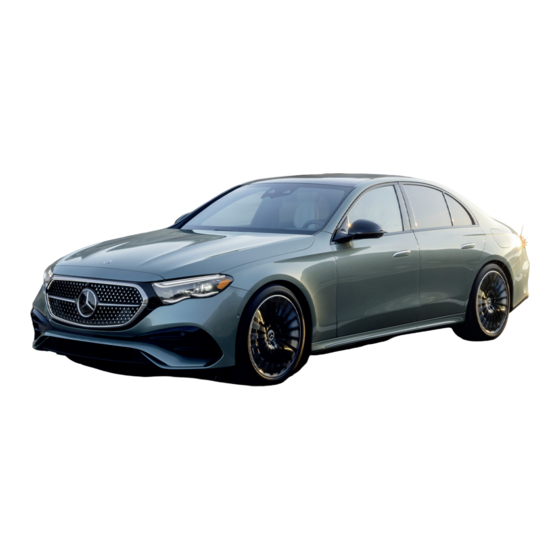 Mercedes-Benz E-Class Sedan 2025 Operator's Manual