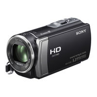 Sony HDR-CX190/B User Manual