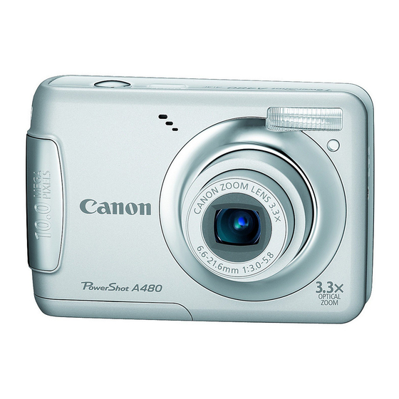 Canon POWERSHOT A480 User Manual