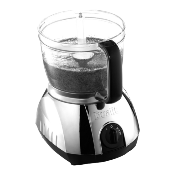 Dualit FOOD PROCESSOR Instruction Manual