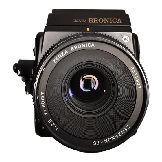 Bronica SQ-B Operating Manual