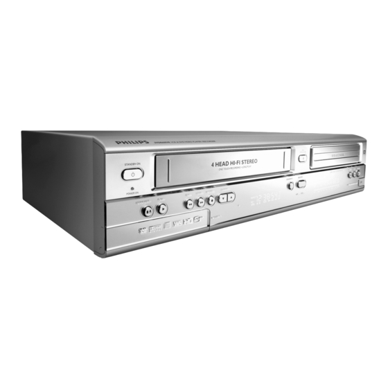 Philips DVDR600VR/37B Owner's Manual