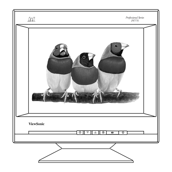ViewSonic Optiquest PF775 User Manual
