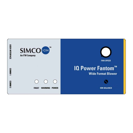ITW Simco-Ion IQ Power Fantom Manuals