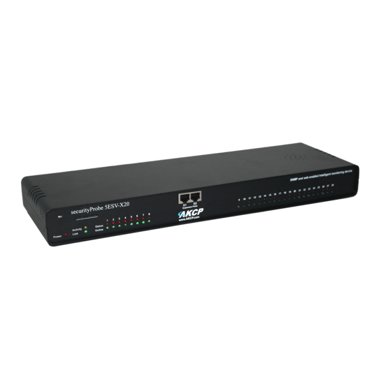 AKCP 5ESV-X20 User Manual