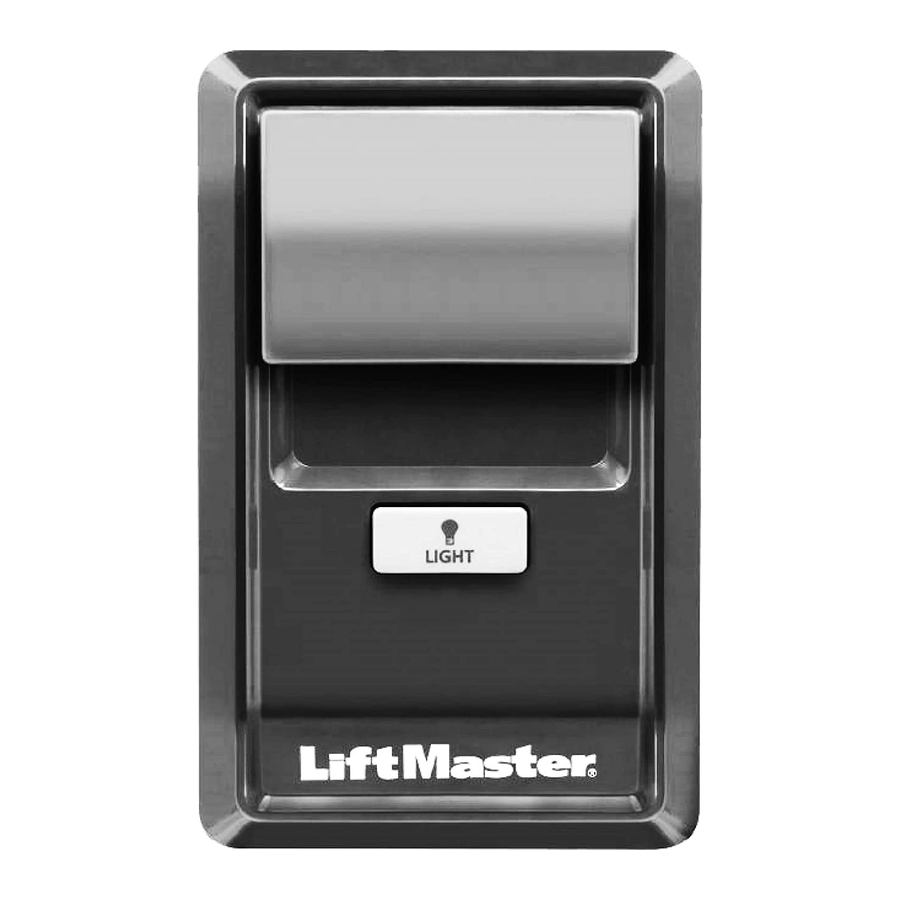 LiftMaster 882LMW - Multi-Function Control Panel SECURITY+ 2.0 Manual